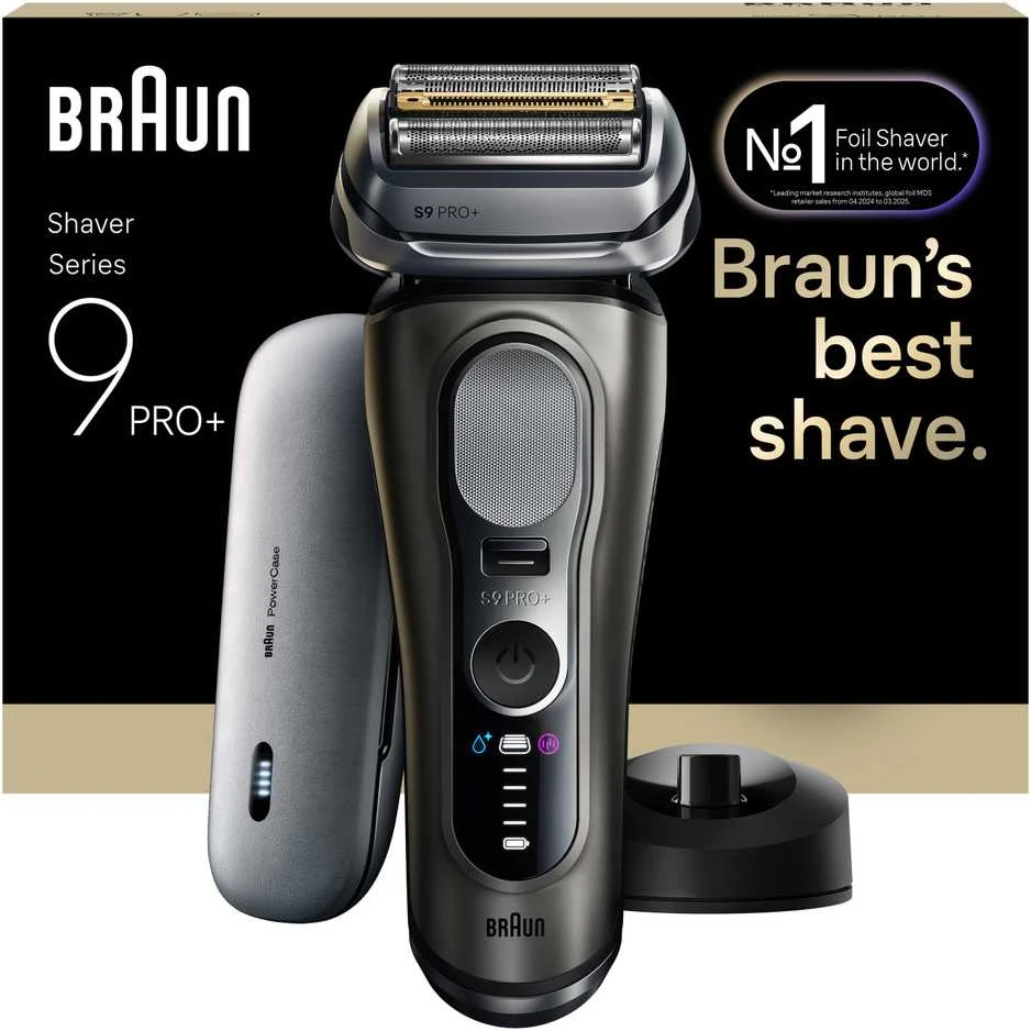Braun 9625S Barzdaskutė Series 9 PRO+ Power Case / pilkas