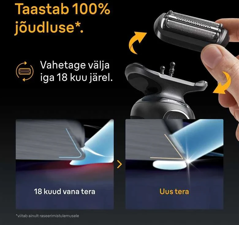 BRAUN 54B Naujos 5 ir 6 serijos skutimo galvutė