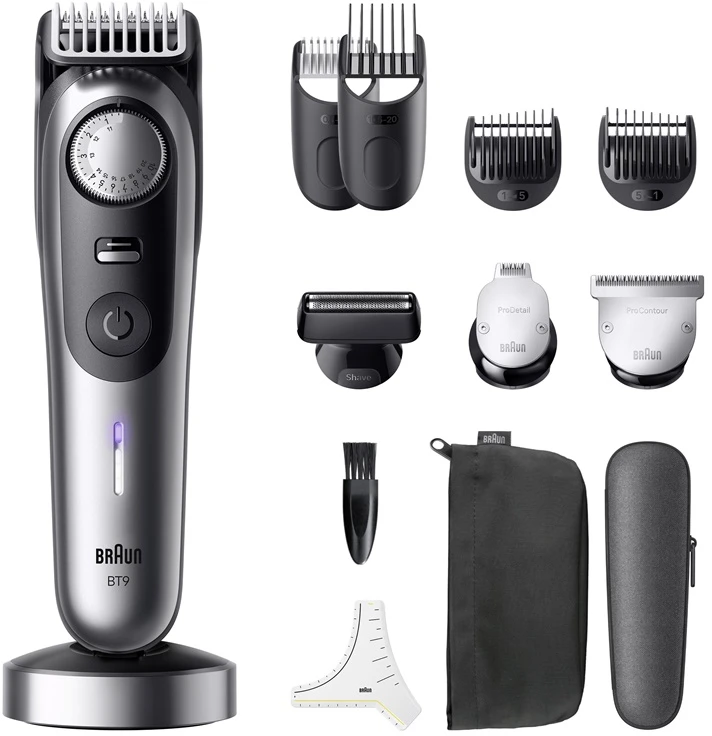 Barzdaskutė Barzdakirpė Braun Series 9 BT9560, li-ion, juoda sp.