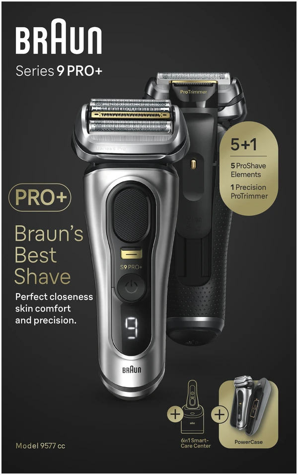 Barzdaskutė Braun 9577CC Series 9 Pro+, su kelioniniu dėklu