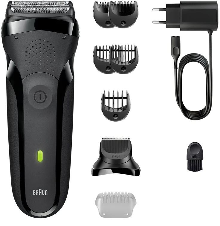 Barzdaskutė Braun Series 3+ 3000BT, juoda