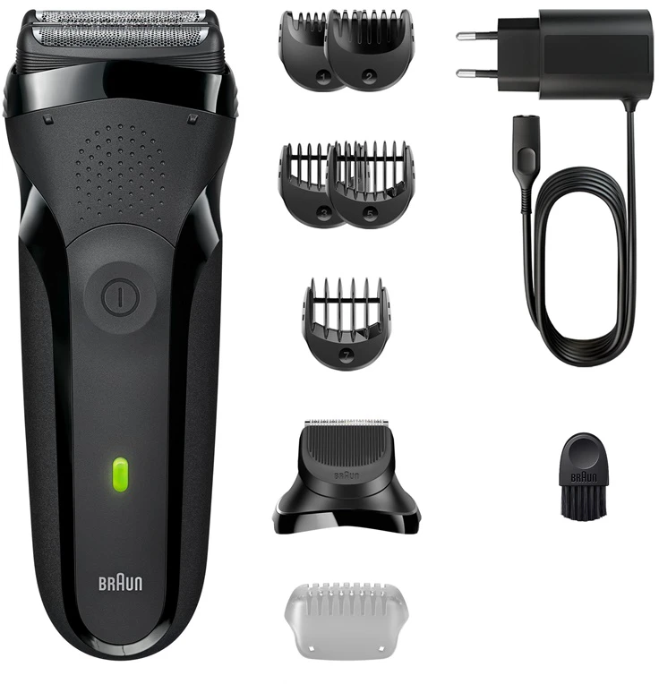 Barzdaskutė Braun Series 3+ 3000BT, juoda