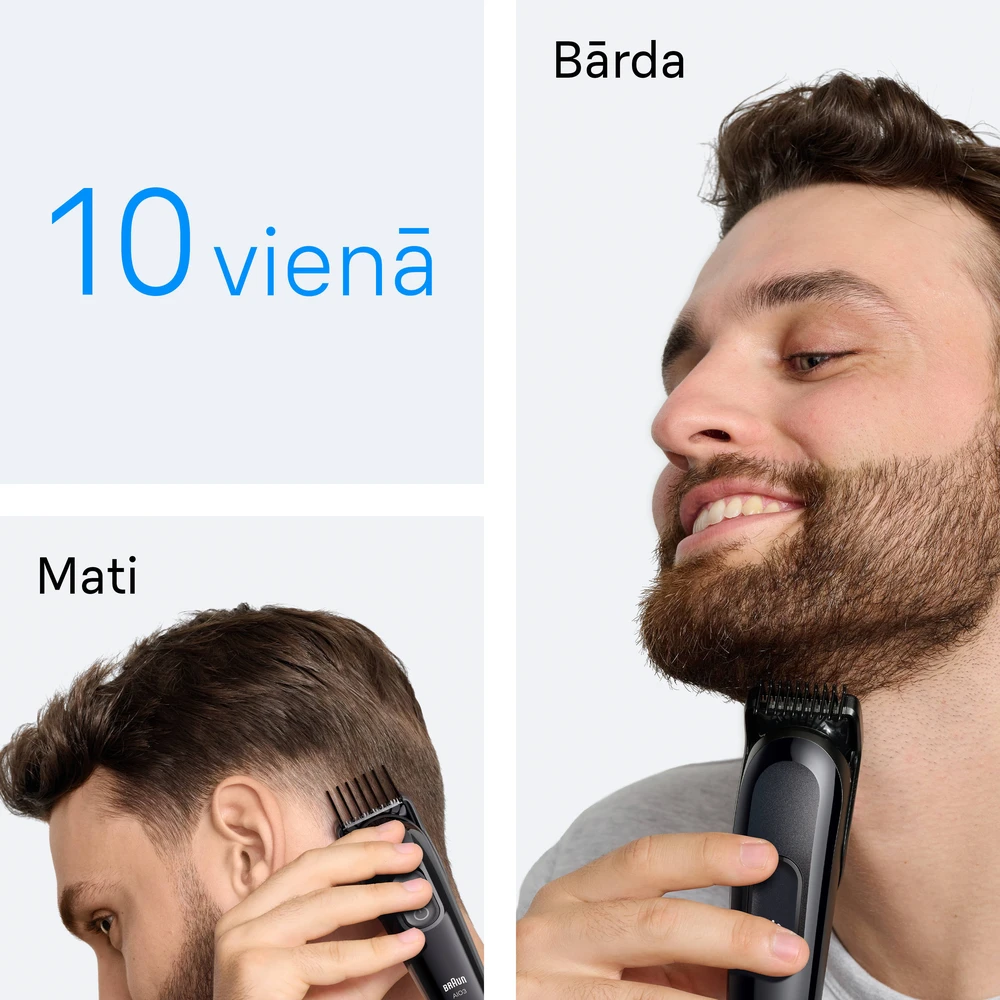 Barzdaskutė Daugiafunkcis kūno ir veido skustuvas Braun 3 AIO3560