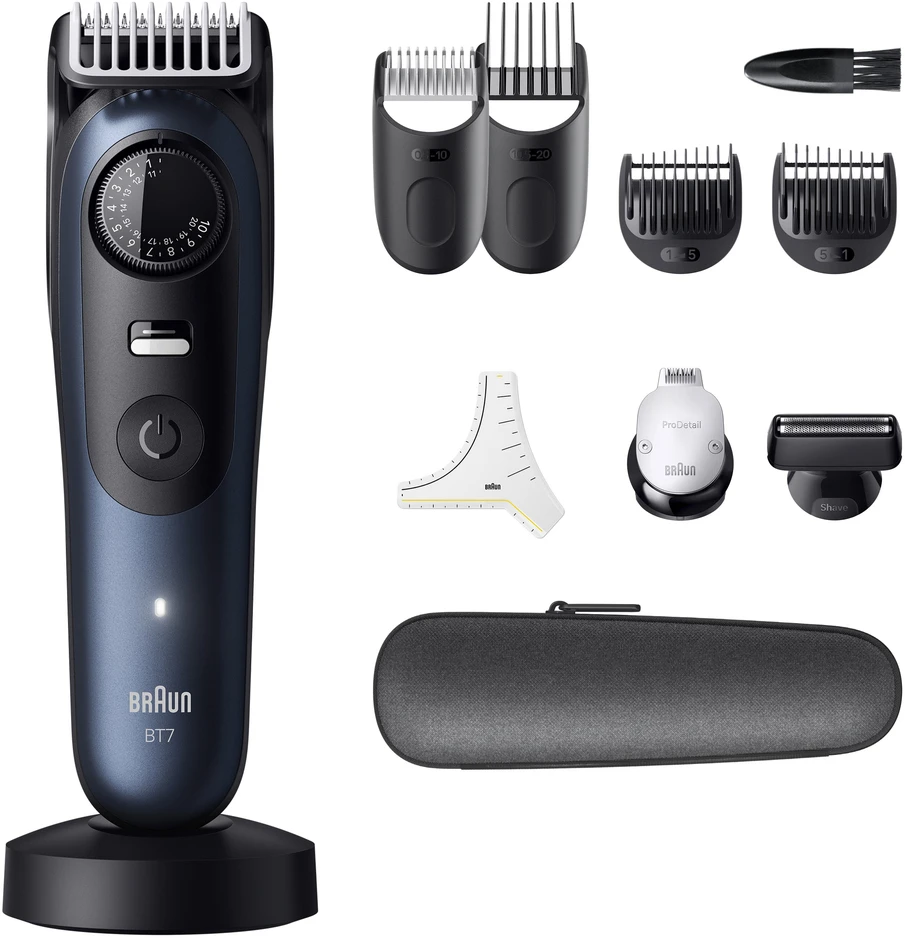 Barzdaskutė Barzdakirpė Braun 7 BT7540, mėlyna sp.