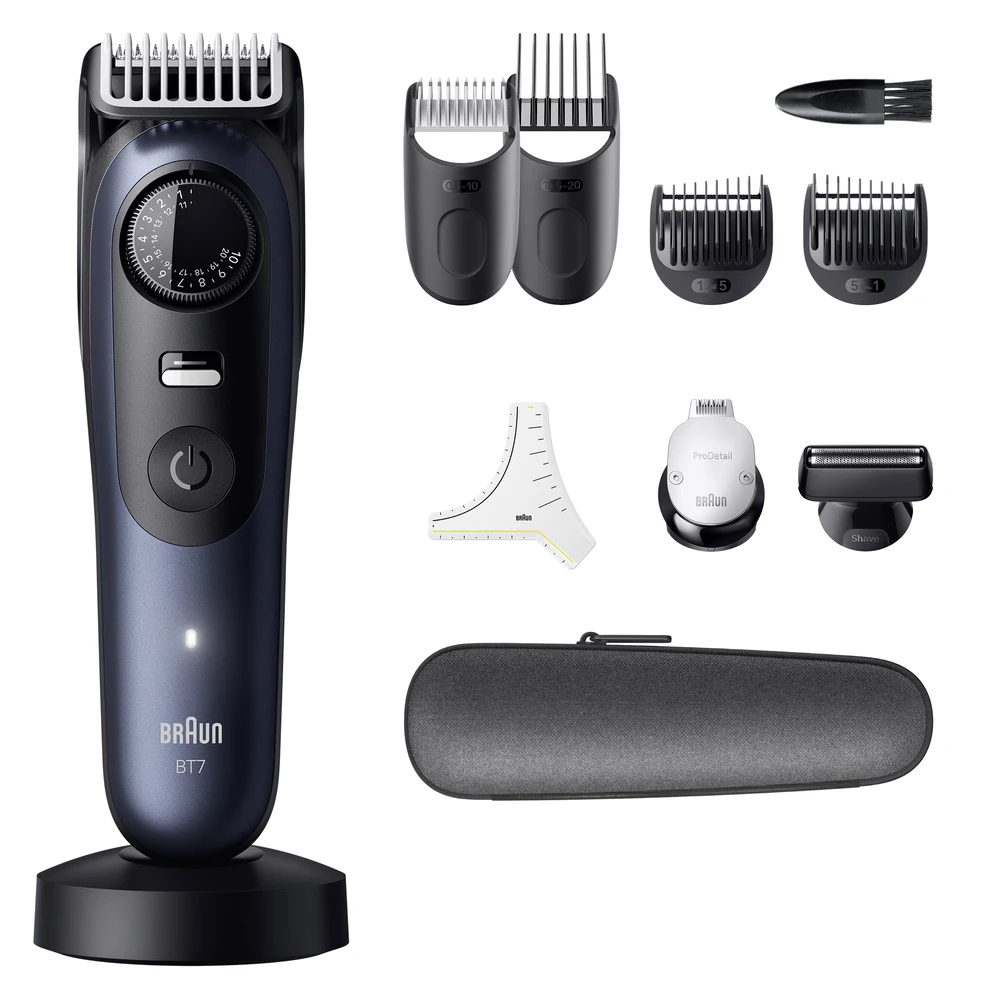 Barzdaskutė Barzdakirpė Braun 7 BT7540, mėlyna sp.