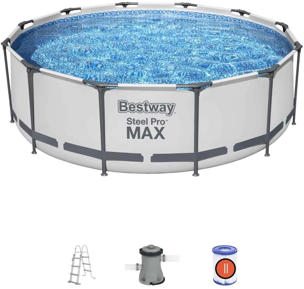 „BestWay Pool Steel Pro MAX“ baseino komplektas, apvalus, 366 x 100 cm