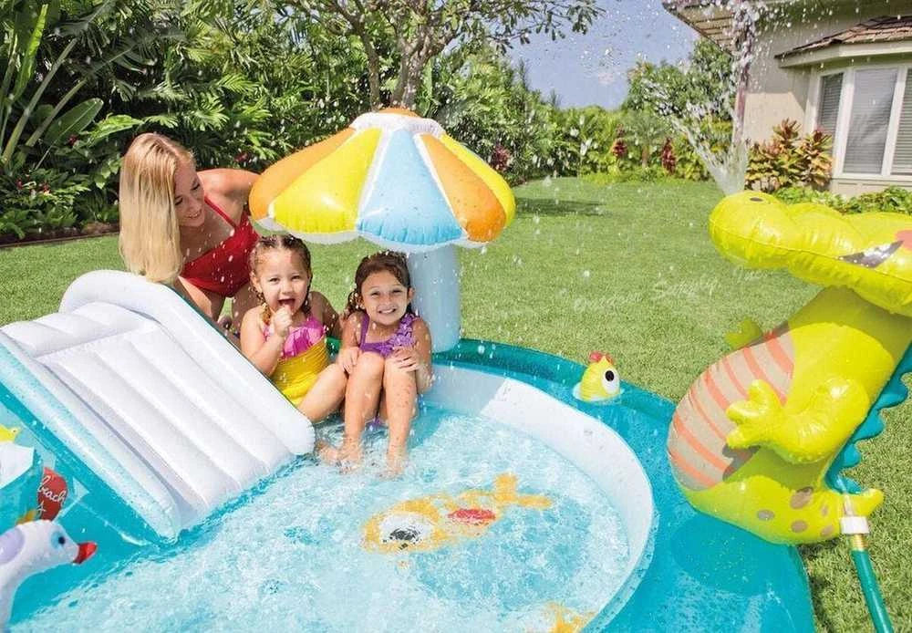Vandens čiuožykla baseinas Intex