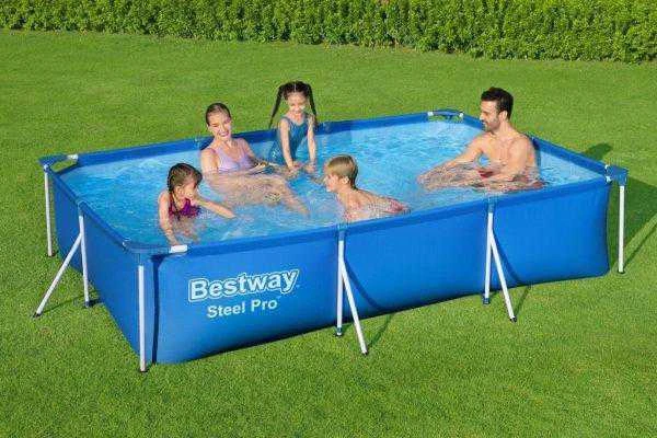 Baseinas karkasinis Bestway Steel Pro 56411, mėlynas, 3300 l
