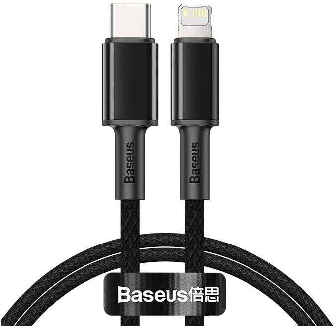 Baseus USB C tipo laidas - žaibiškai greitas įkrovimas su maitinimo šaltiniu 20W 2m Juodas (Juodas)