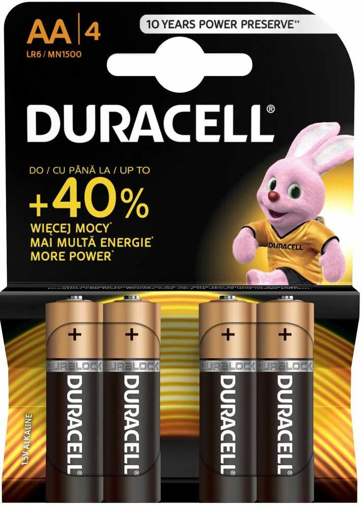 DURACELL LR6 (AA) 4 pak. Elementai