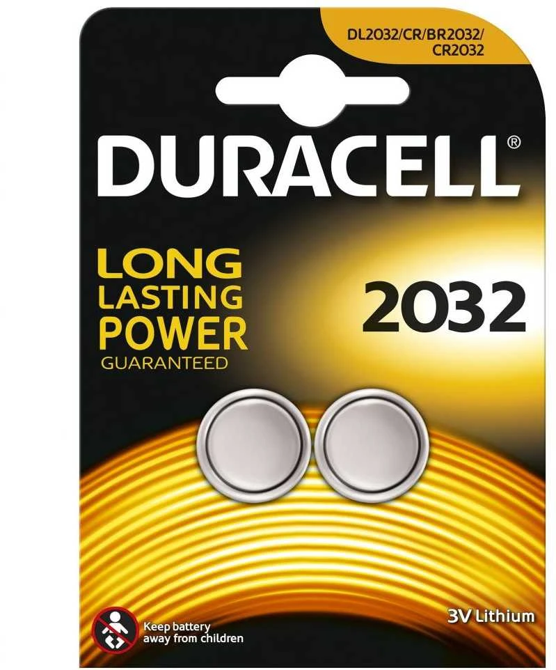 Ličio akumuliatorius Duracell DL2032 3V - CR2032, ECR2032 2B