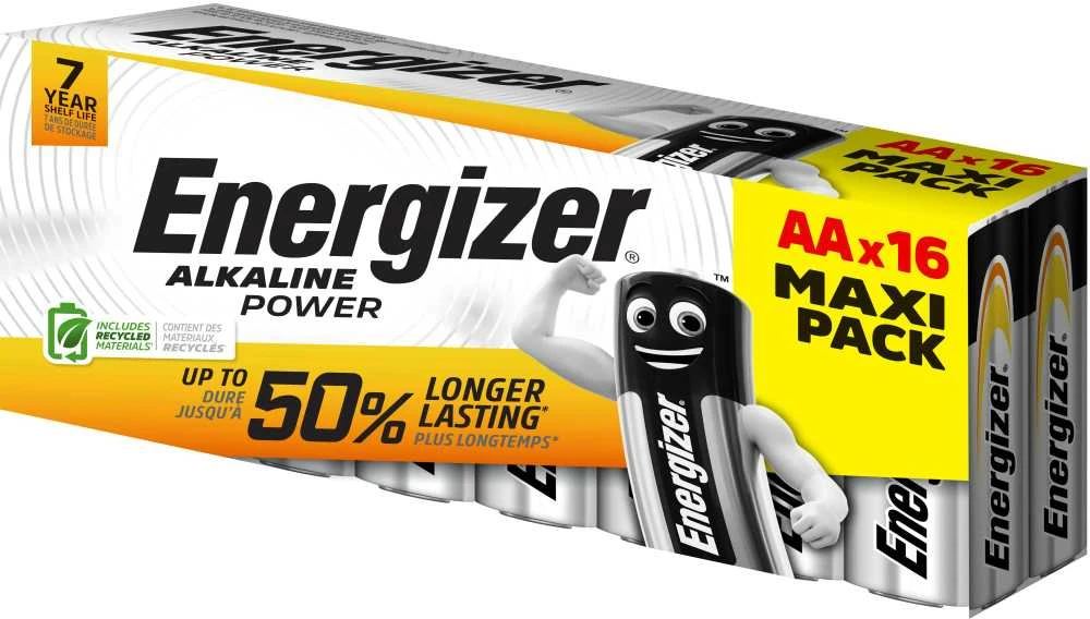 Energizer 16 vnt. AA baterijų pakuotė