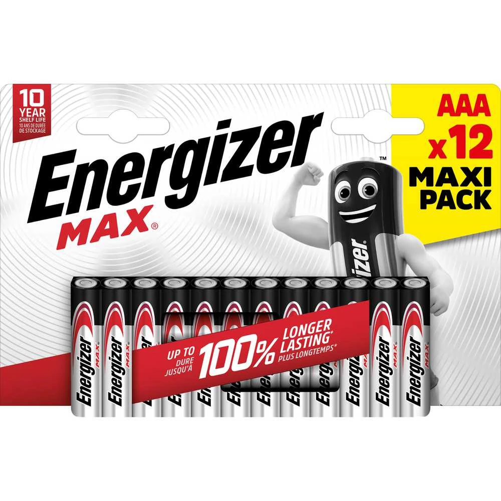 Elementai ENERGIZER MAX. AAA/LR03. 1,5 V. 12 vnt.