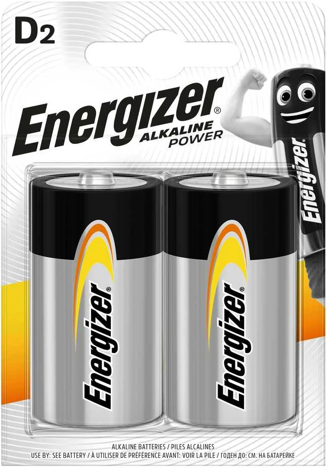 ENERGIZER baterijos LR20 D, blister*2