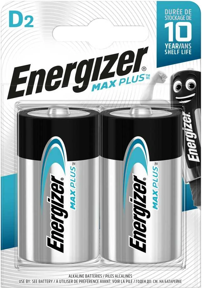 ŠARMINĖ BATERIJA BAT-LR20-MAXPLUS*P2 1.5 V LR20 (D) ENERGIZER