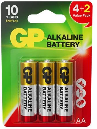 gp BATTERIES 15AR 4+2PCS (AA)