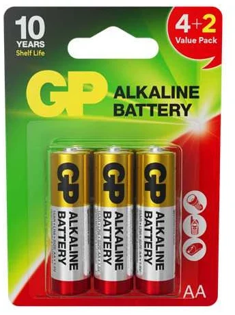 gp BATTERIES 15AR 4+2PCS (AA)