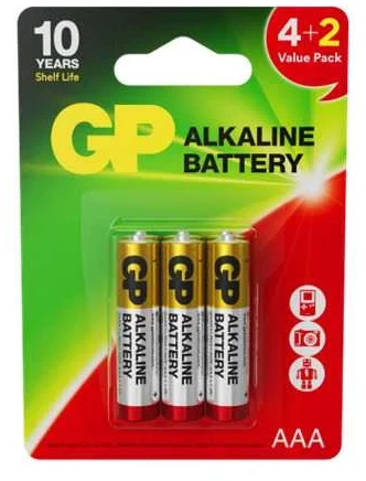 gp BATTERIES 24AR 4+2PCS (AAA)