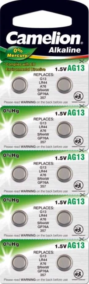 Camelion AG13/LR44/357, Alkaline Buutonc