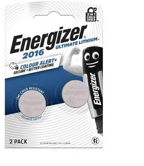 ENERGIZER CR2016 ličio baterijos, 2 vnt.