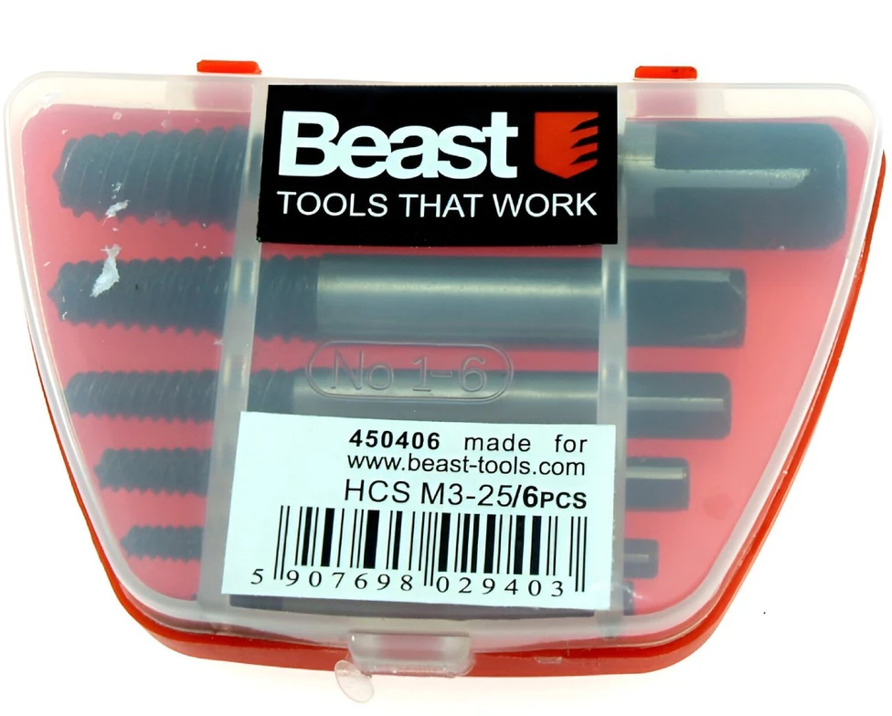Beast Ekstraktorių komplektas M3-25 6 vnt.