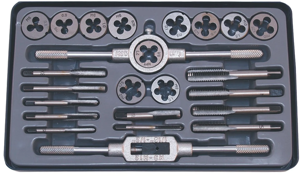 Beast Sriegių pjovimo įrankių komplektas 24 Vnt M5-M12