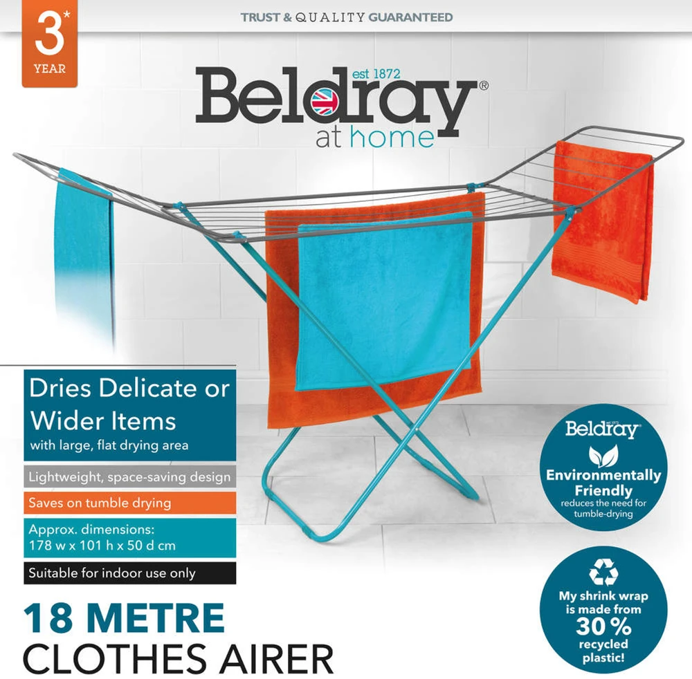 Beldray LA033279FEU7 18 metrų ilgio drabužių džiovyklė