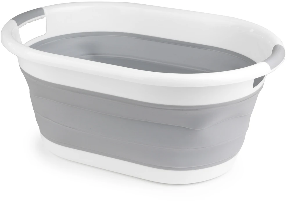 Beldray LA034816FPEU7 Collapsible Laundry Basket 28L Baltas/Pilkas