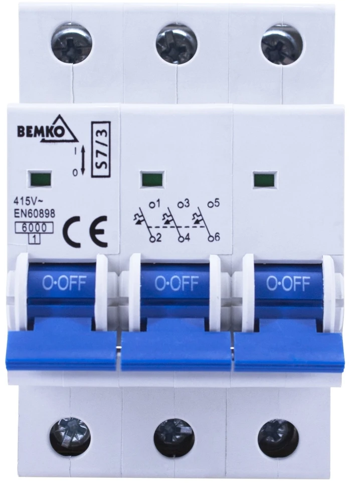 Bemko Automatinis jungiklis 3B-20A B20/3 20A 3 fazių