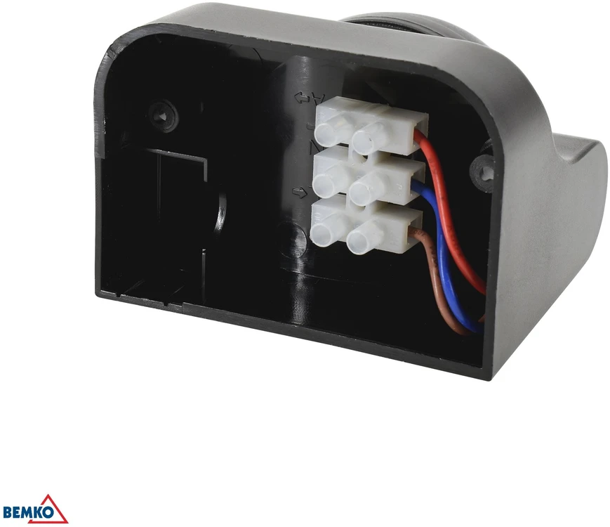 Bemko Paviršinis judesio daviklis, juodas, IP44, max 1200W, 180°, max 12m