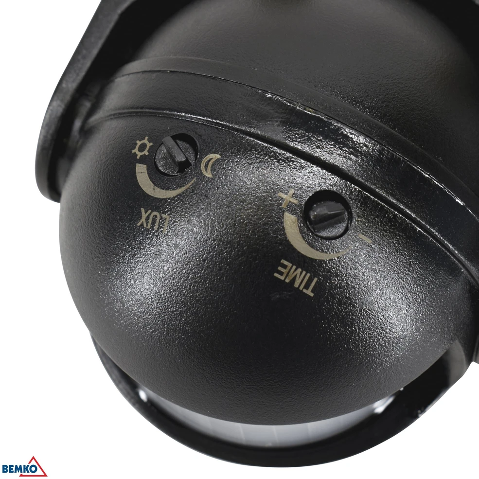 Bemko Paviršinis judesio daviklis, juodas, IP44, max 1200W, 180°, max 12m