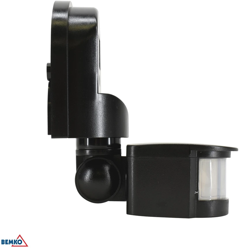 Bemko Paviršinis judesio daviklis, juodas, IP44, max 1200W, 180°, 5-12m