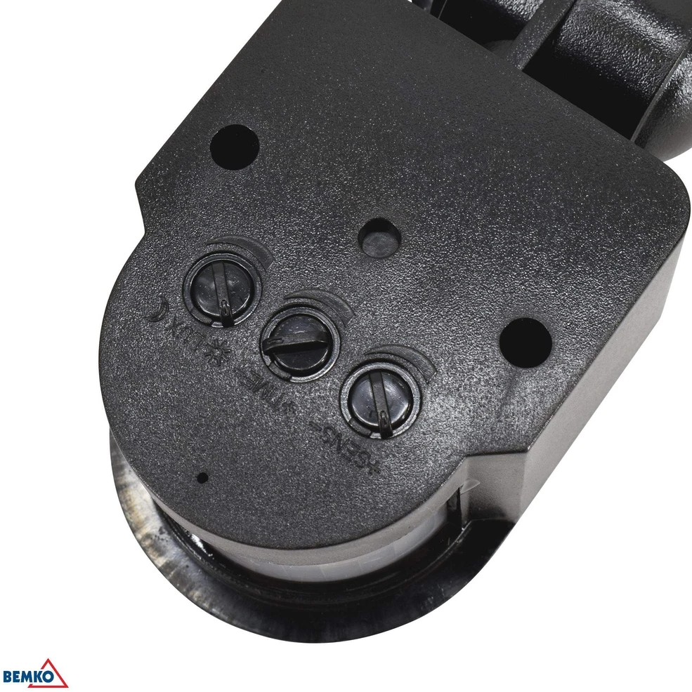 Bemko Paviršinis judesio daviklis, juodas, IP44, max 1200W, 180°, 5-12m