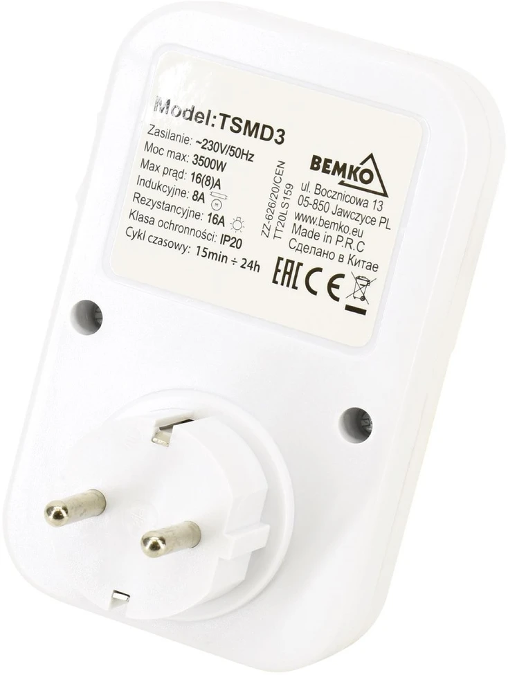 Bemko Mechaninis laikmatis 24H SCHUKO