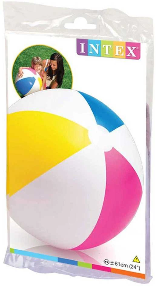 Intex Pripučiamas spalvingas paplūdimio kamuolys 61cm