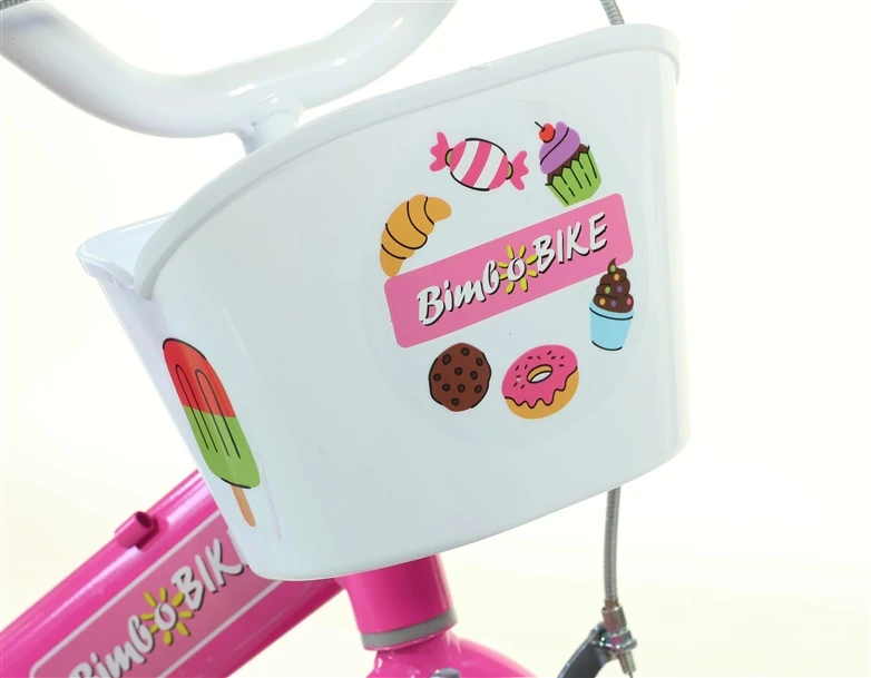 Vaikiškas dviratis Bimbo Bike 124RL. rožinis. 12"