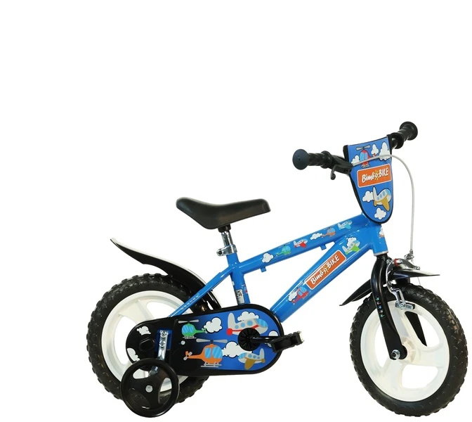 Vaikiškas dviratis Bimbo Bike 412UL. mėlynas/raudonas. 12"