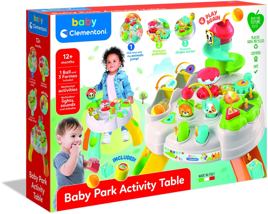 Bērnu spēļu galds Clementoni Baby Park Activity Table, 12.5 cm, daudzkrāsaina