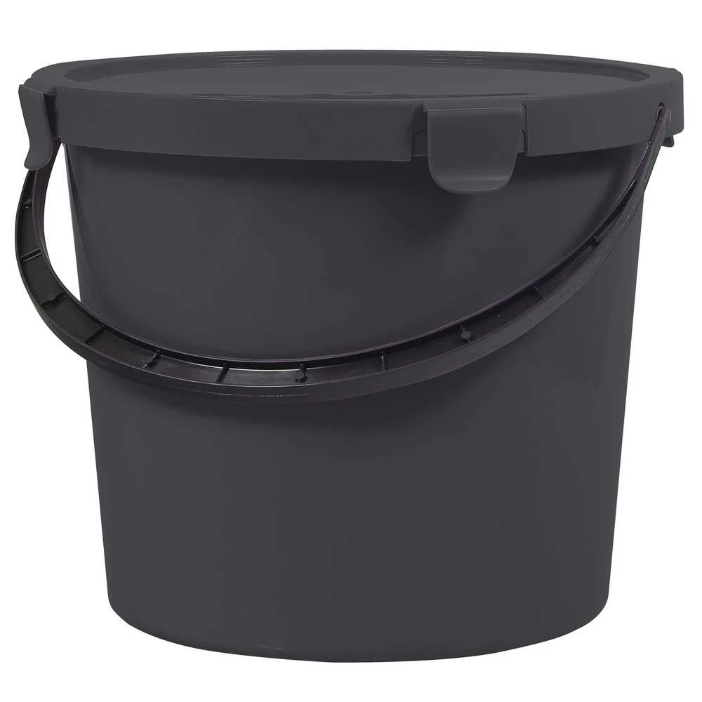 Berry Bucket Kibiras Plast Team 60790807, 10 l, pilka sp.
