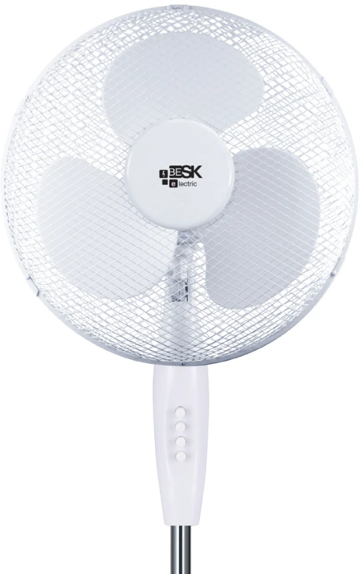 Ventiliatorius Besk Grīdas ventilators 40.64cm, 40W, 3 ātrumi, juodas