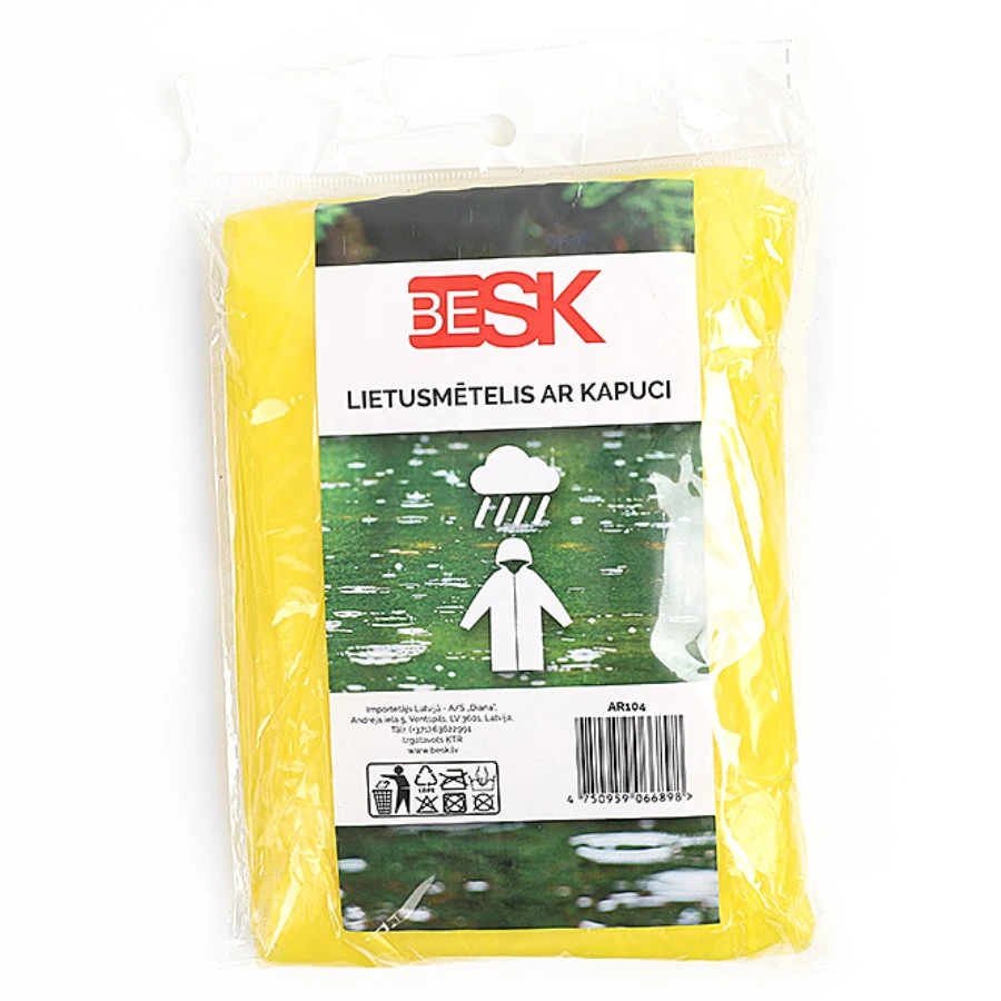 Besk Lietpaltis su gobtuvu