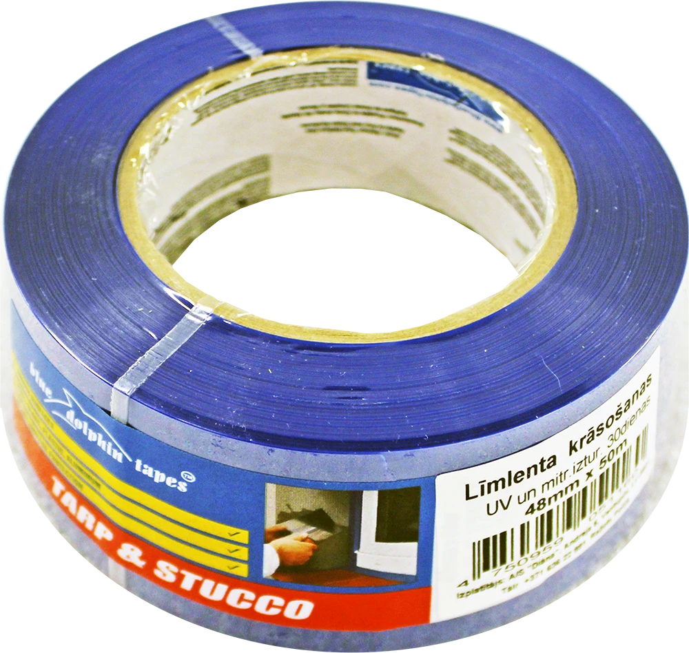 Besk Dažymo lipni juosta PE 48mm x 50m Mėlyna UV atspari