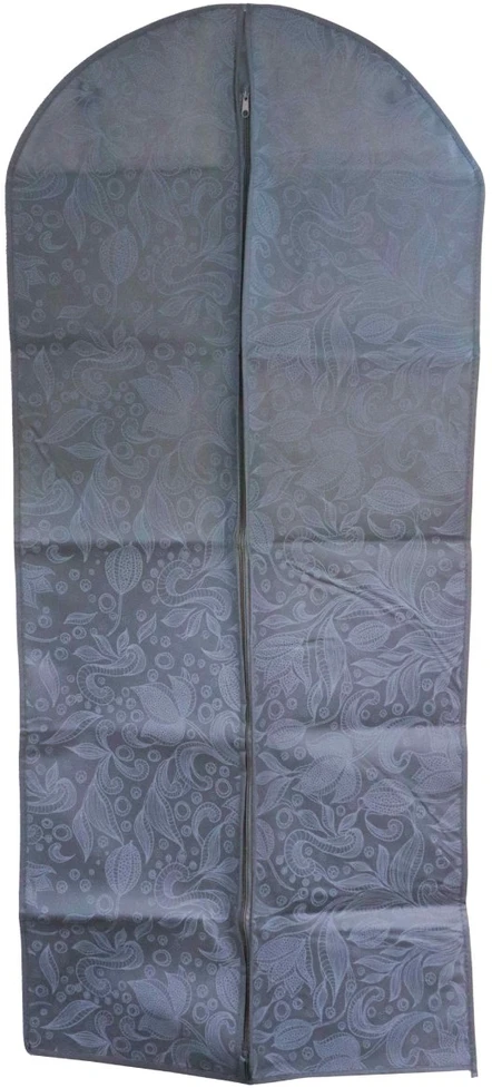 Besk Uzglabāšanas maiss drēbēm 60x135cm, pelēks ar rakstu