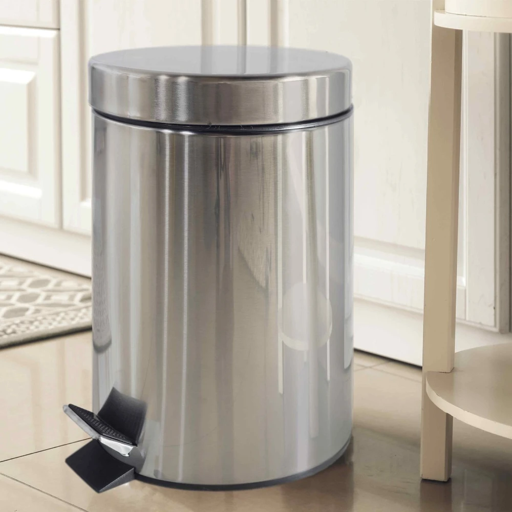 Besk Šiukšliadėžė Pedalinis 3L Chromuota