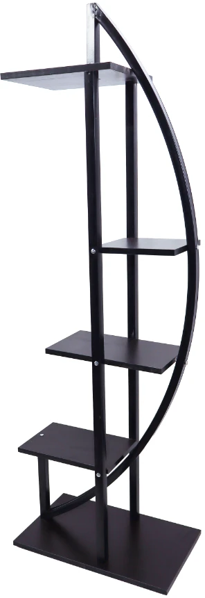 Besk Gėlių stovas 4-vietis 50x30x150cm juodas
