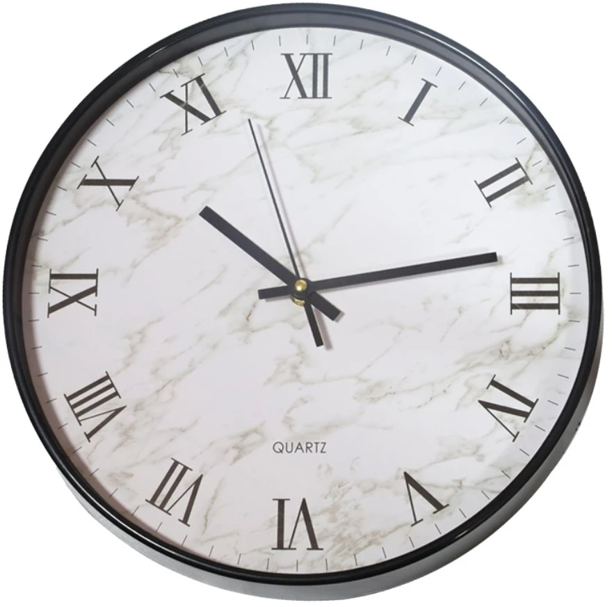 Besk Sieninis laikrodis 30cm Baltas