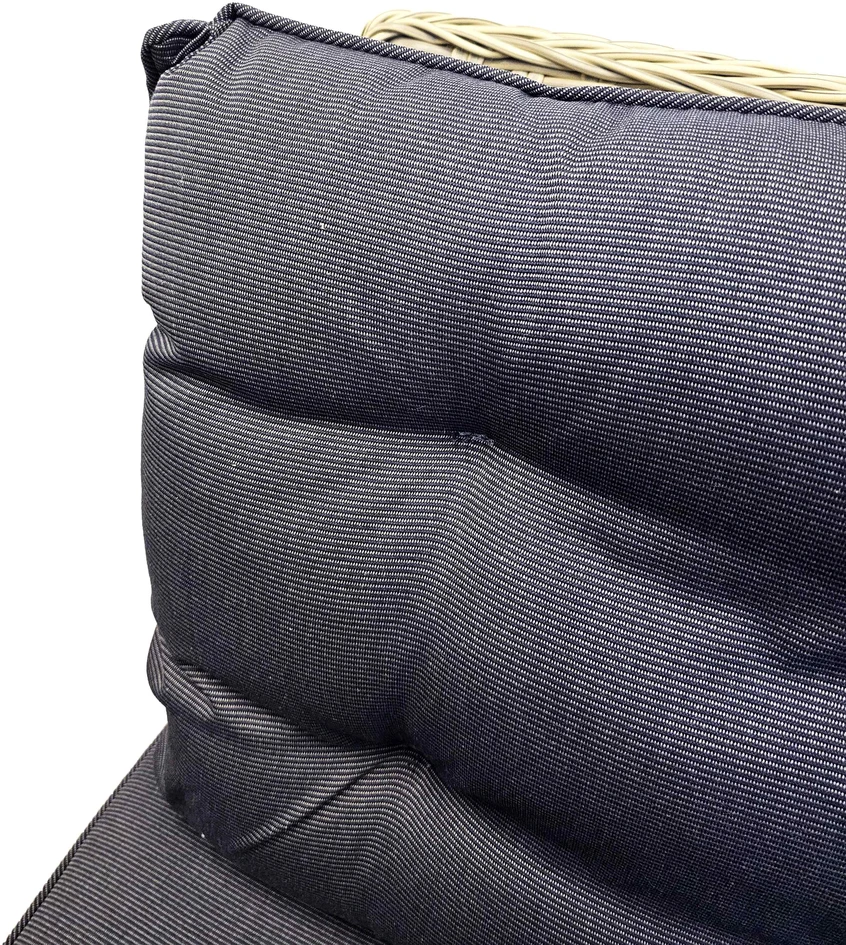 Lauko baldų komplektas Sodo baldų komplektas BESK Stalas su kampine sofa