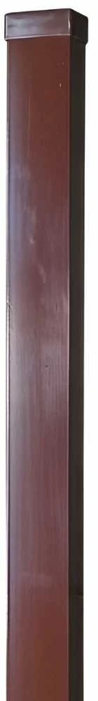 BESK kvadratinis tvoros stulpas 2 m, 60 × 40 × 1,51 mm, rudas