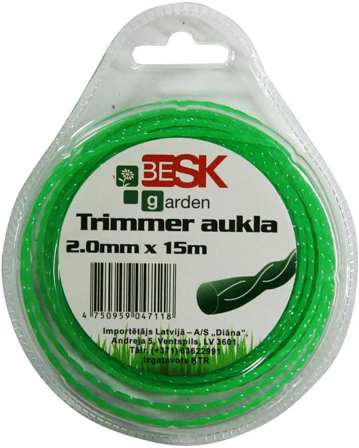 Besk Trimmer aukla 2.0mm*15m twist