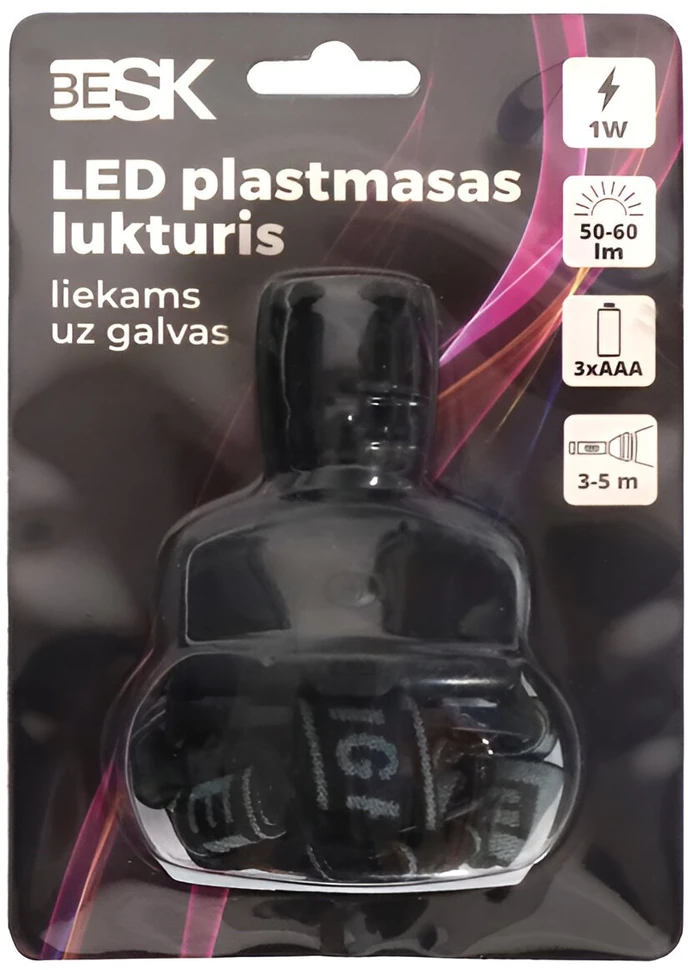 Besk Galvos lūkturis LED 1W Plastikinis